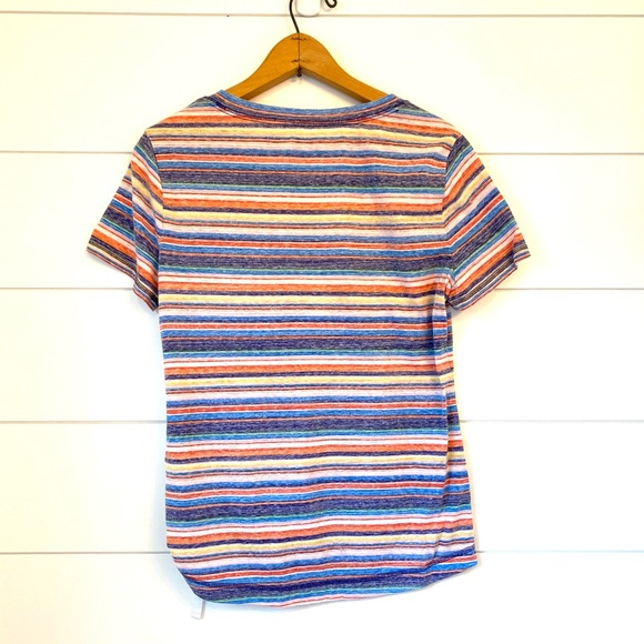 **2 for $15** TALBOTS striped short sleeve shirt. Size medium - Picture 5 of 7